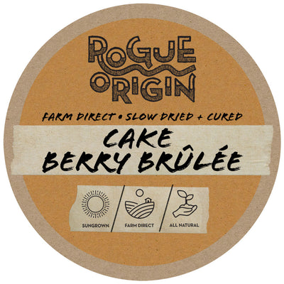 Cake Berry Brûlée - Rogue Origin CBD Hemp Cultivar Logo