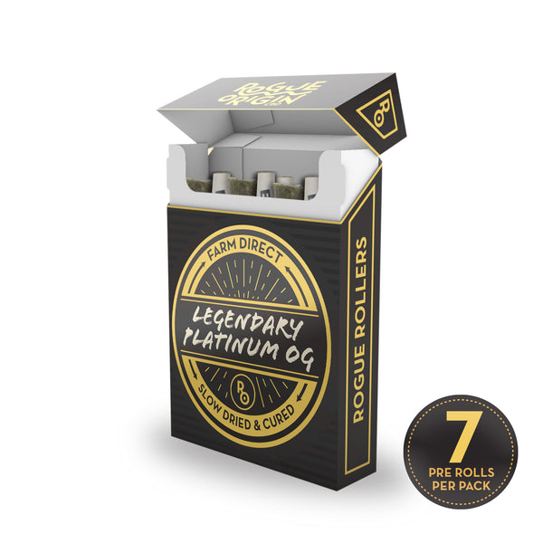 Legendary Platinum OG Rogue Rollers - Hemp Prerolls